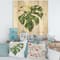 Designart - Tropical Green Leaves In Summer Times III - Tropical Print on Natural Pine Wood